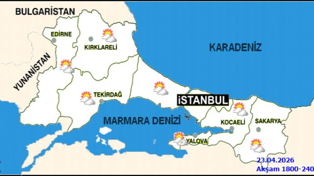 İstanbul'da 5 Günlük Hava Tahmini: Parçalı Bulutlu ve Mevsim Normalleri Civarında Sıcaklıklar