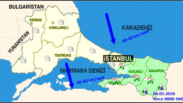 İstanbul'da Kuvvetli Rüzgar ve Yağış Bekleniyor: 5 Günlük Hava Tahmini