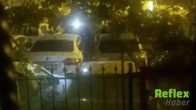 Ankara’da yediemin otoparkındaki araçların üzerinde yürüdü | VİDEO