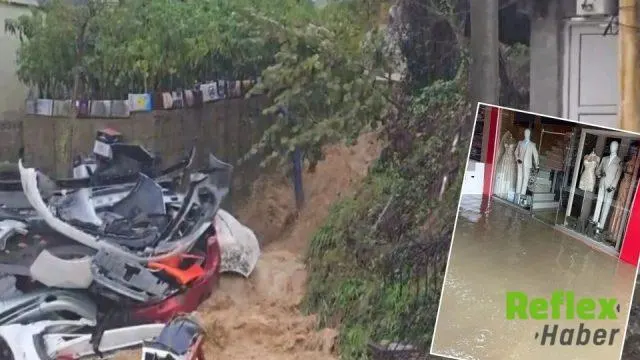 Zonguldak’ta Sağanak Sonrası Dereler Taştı, İ̇ş Yerlerini Su Bastı
