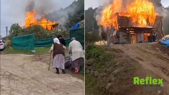Giresun'da Sobadan Çıktığı Değerlendirilen Yangın Evi Kullanılamaz Hale Getirdi