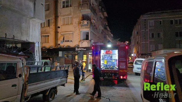 Bursa Mudanya'da Balkon Yangını Paniğe Neden Oldu
