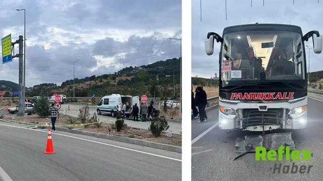 Ayvacık’ta Otobüs Ve Otomobil Kazası: 2 Can Kaybı