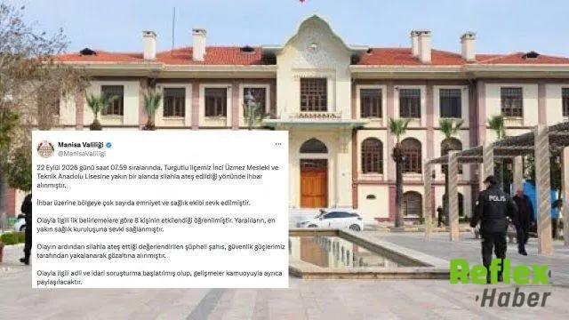 Manisa’da lise yakınında silahlı saldırı: 8 kişi etkilendi