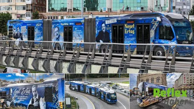 İstanbul’da toplu taşıma araçları Neşet Ertaş’ın anısına yollarda