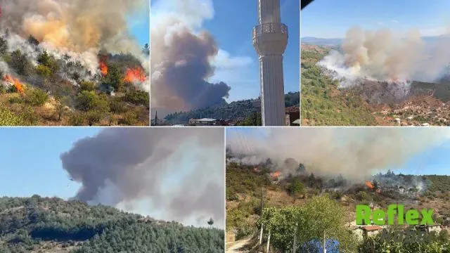 Büyükorhan’daki Orman Yangınına Hava Ve Kara Desteği