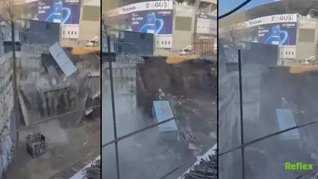 Kadıköy’de Fenerbahçe Stadyumu Yanındaki İnşaat Duvarı Çöktü