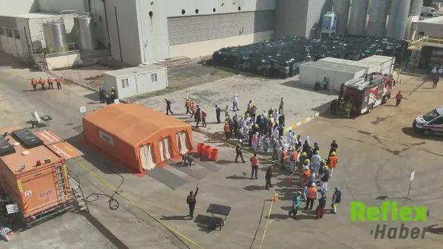 Kahramanmaraş'ta Kimyasal Sızıntı Tatbikatı Gerçekleştirildi