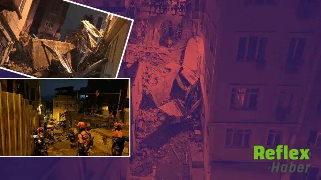 Beyoğlu’nda 5 Katlı Metruk Bina Çöktü, Arama Sona Erdi