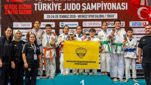 Konya Büyükşehir Belediyesporlu Minik Judoculardan 8 Madalyalık Başarı