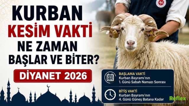 Kurban Kesim Vakti ne Naman Başlar ve Biter? Diyanet 2026