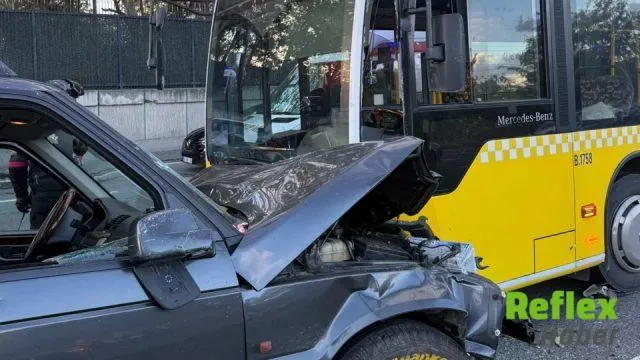 Sarıyer'de Karşı Yöne Geçen Cip, İ̇ett Otobüsüyle Çarpıştı: Üç Yaralı