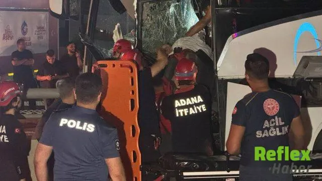 Adana'da Otobüs Kazası: 11 Yaralı