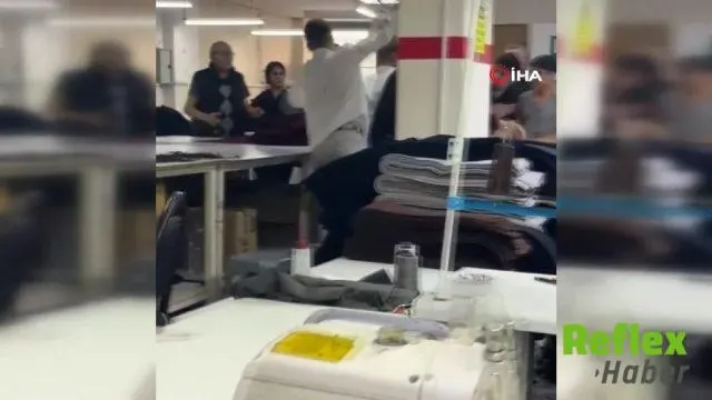 Avcılar'da Konfeksiyon Atölyesinde Tekmeli Yumruklu Kavga
