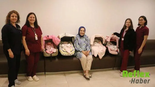 Kaşlı Çiftin İ̇kinci Çocuk Hayali Dördüz Kız Bebeklerle Beşe Çıktı