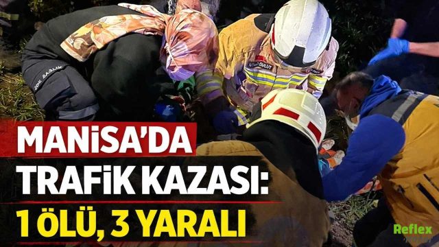Kula’da Takla Atan Otomobilde 1 Ölü 3 Yaralı