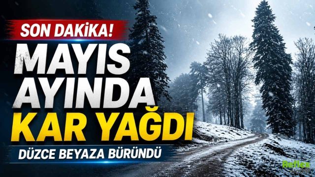 Mayıs Ayında Kar Yağdı, Düzce Beyaza Büründü