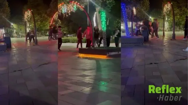 Bolu’da Valilik Meydanı’nda Tekme Ve Yumruklu Kavga Kameraya Yansıdı