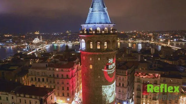 Galata Kulesi’nde Cumhuriyet’in 103. Yılına Özel Gösteri