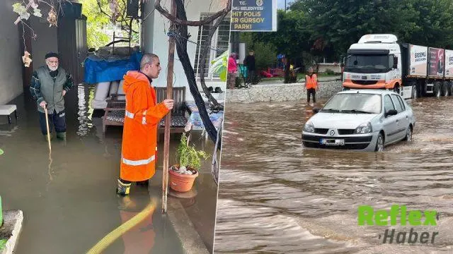 Mersin Erdemli’de Sağanak Ev Ve İ̇ş Yerlerini Sular Altında Bıraktı
