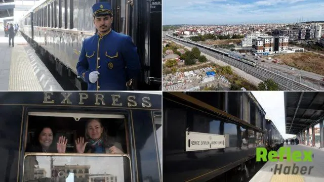 Tarihi Orient Express Edirne’ye Ulaştı, İ̇stanbul Yolculuğu Sürüyor