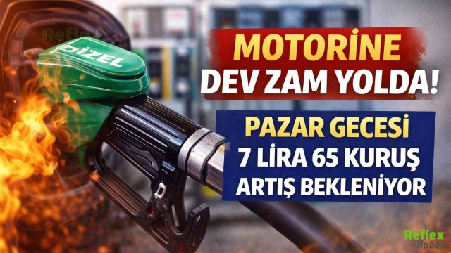 Motorine Dev Zam Yolda! Pazar Gecesi 7 Lira 65 Kuruş Artış Bekleniyor