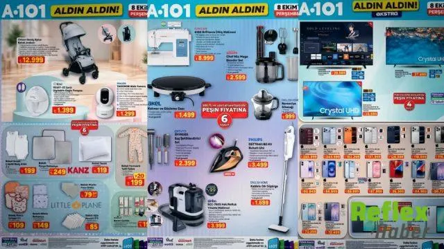 A101’de 8 Ekim Fırsatları: Bebek Arabası, Dikiş Makinesi Ve Teknoloji Ürünleri Raflarda