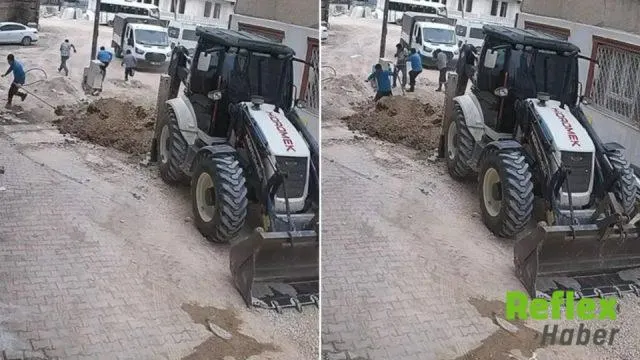Adıyaman’da altyapı çalışması sırasında doğalgaz borusu patladı