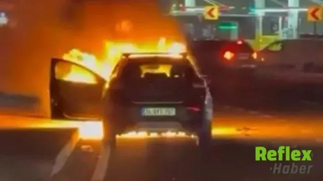 Kağıthane'de Seyir Halindeki Cip Alevlere Teslim Oldu