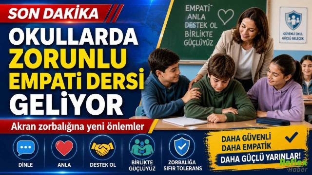 Okullarda Zorunlu Empati Dersi Geliyor: Akran Zorbalığına Yeni Önlemler