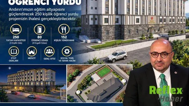 Andırın’a yapılacak 250 kişilik öğrenci yurdunun ihale tarihi açıklandı