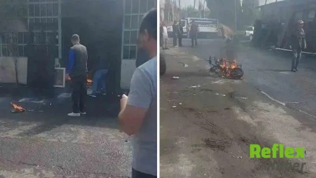 Bingöl'de Kaynak Sırasında Alev Alan Motosiklet Küle Döndü