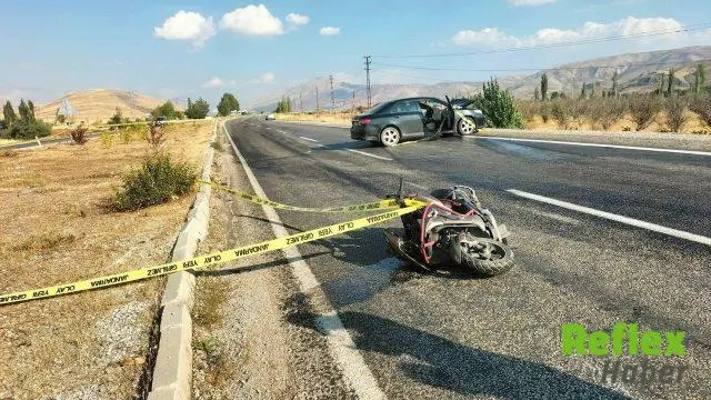 Malatya’da otomobil ile motosiklet çarpıştı: Ali İsa Şahin hayatını kaybetti