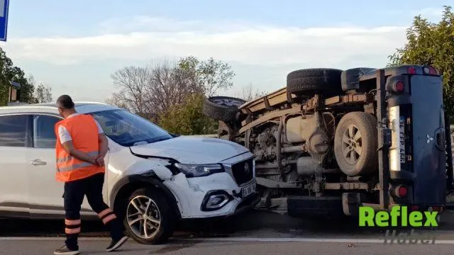 Tekirdağ'da Market Önünde Kaçırılan Otomobil Kazalarla Durduruldu