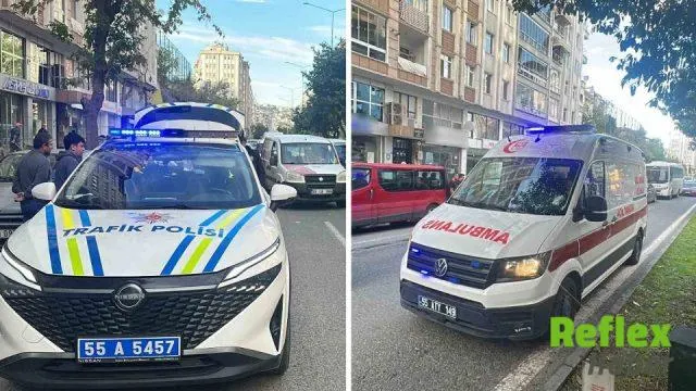 İ̇lkadım’da Motosiklet Ve Hafif Ticari Araç Çarpıştı