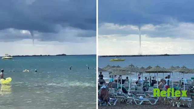 Alanya Açıklarında Deniz Üzerinde Hortum Oluştu