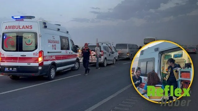 Aksaray’da kum fırtınası zincirleme kazaya yol açtı: 16 yaralı