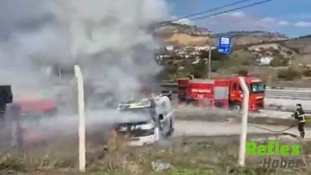 Kastamonu’da Tosya’daki Park Halindeki Tanker Yandı