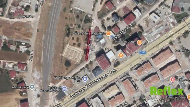 Pazarcık’ta 301 Metrekarelik Arsa İ̇cradan Satışta