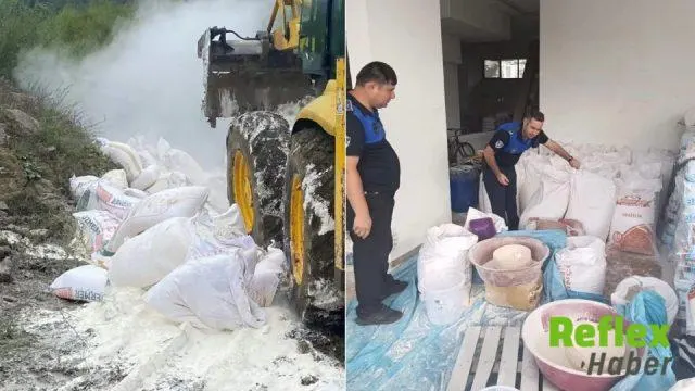 Bartın'da Böceklenmiş 7,5 Ton Un İ̇mha Edildi