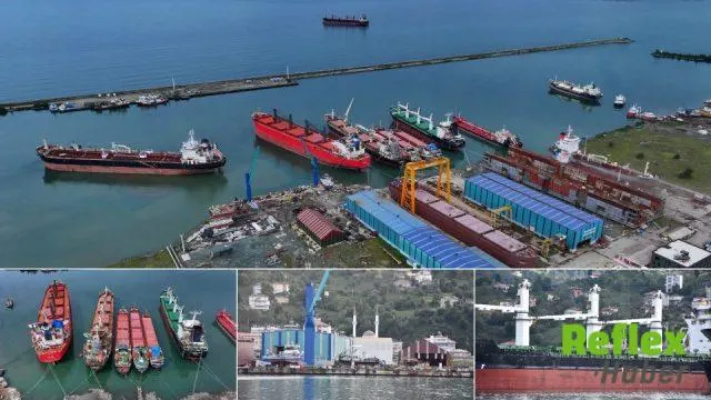 Karadeniz'de Hasar Gören 17 Gemi Trabzon'da Onarılıyor