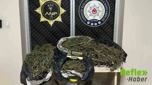 Ceyhan’da Operasyonda 8 Kilo 562 Gram Esrar Ele Geçirildi