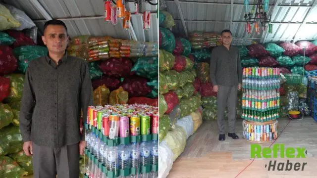 Turgay Baş, 100 Bin İ̇çecek Ambalajıyla Türkiye Birincisi Oldu