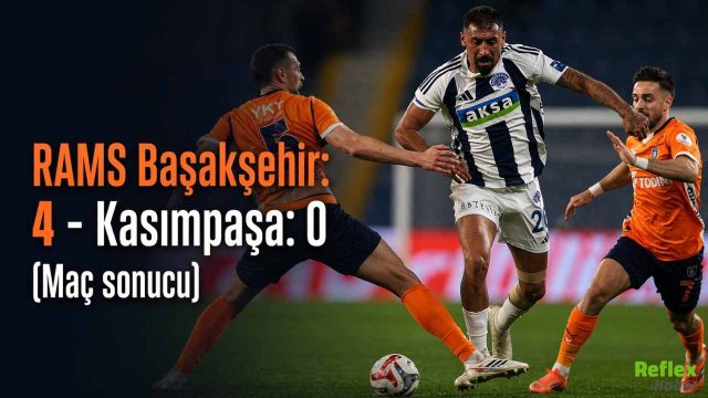 Trendyol Süper Lig: RAMS Başakşehir 4-0 Kasımpaşa Maç Sonucu Özet