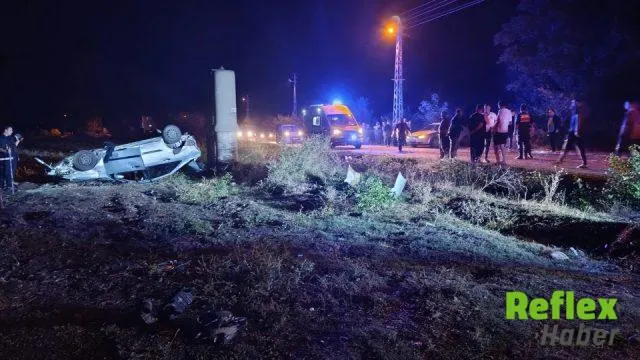 Düziçi’nde Takla Atan Otomobilde Üç Kişi Yaralandı