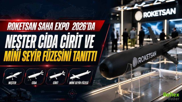 ROKETSAN SAHA EXPO 2026’da NEŞTER CİDA CİRİT Ve Mini Seyir Füzesini Tanıttı