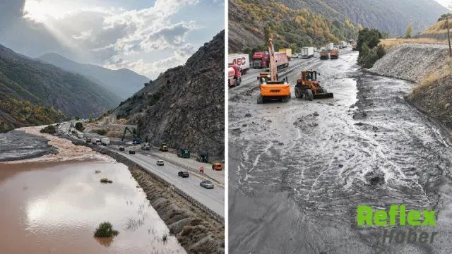 Erzincan-Erzurum Yolunda Sel Ve Heyelan Tahribatı Gün Ağarınca Görüldü