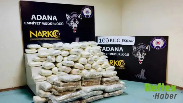 Adana’da 100 Kilo Esrar Ele Geçirildi: 3 Şüpheli Tutuklandı