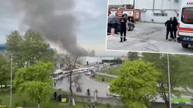 Hendek’te Organize Sanayi Bölgesinde Patlama Fabrika Alevlere Teslim Oldu 8 Yaralı
