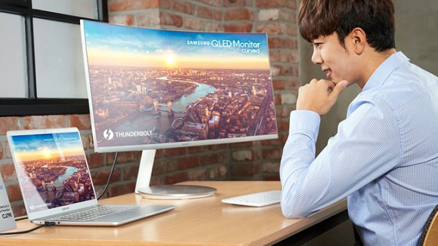 Samsung ilk Thunderbolt 3 QLED kavisli monitörünü CES 2018'de tanıtacak